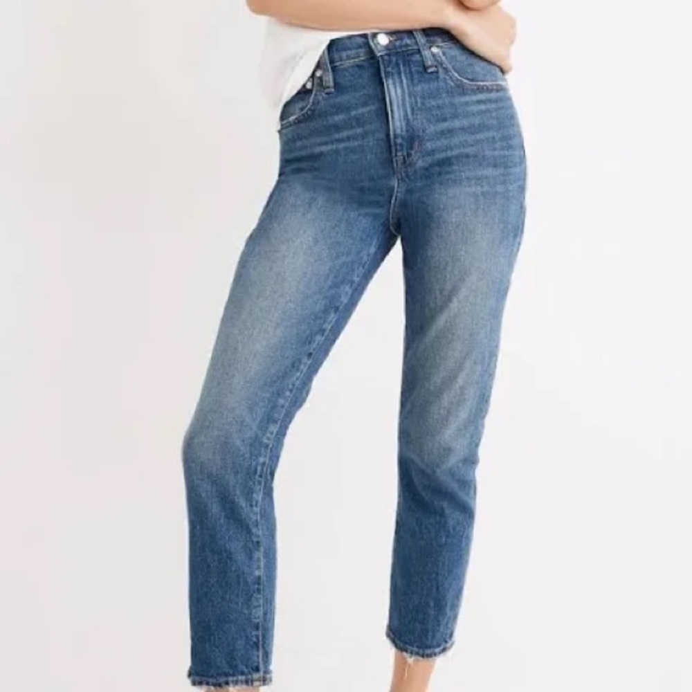 Madewell High Rise Slim Crop Boyjean Size 25